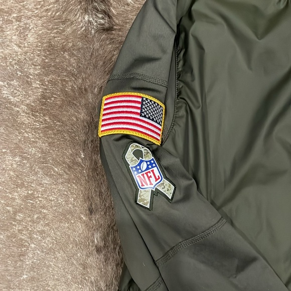 Nike Dallas Cowboys Jacket Mens Green Salute to Service Pullover Shield Size XL - Picture 2 of 6